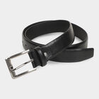 Men's Black Polyurethane Belt, , small