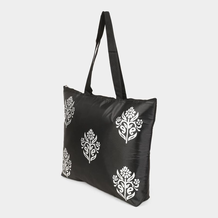 Black Fabric-Nylon Bag, , large