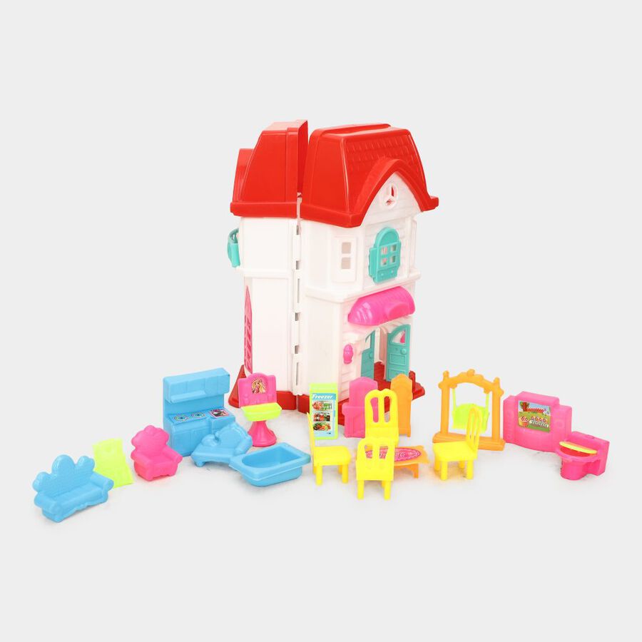 Kid's Plastic Doll House, , large image number null