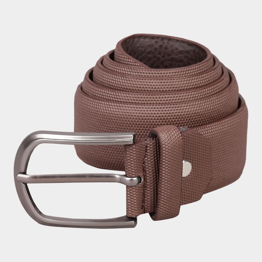 Men's Brown Polyurethane Casual Belt, , large image number null