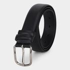Men's Black Pu Formal Belt, , small