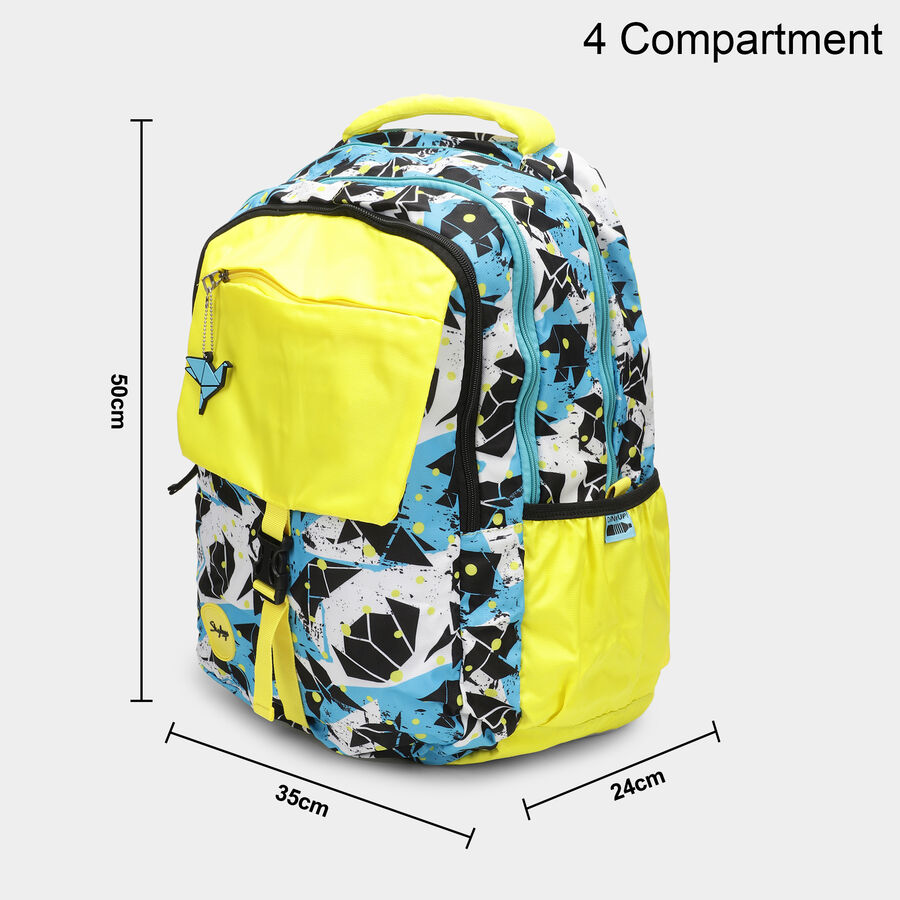Light Blue Fabric Backpack, , large
