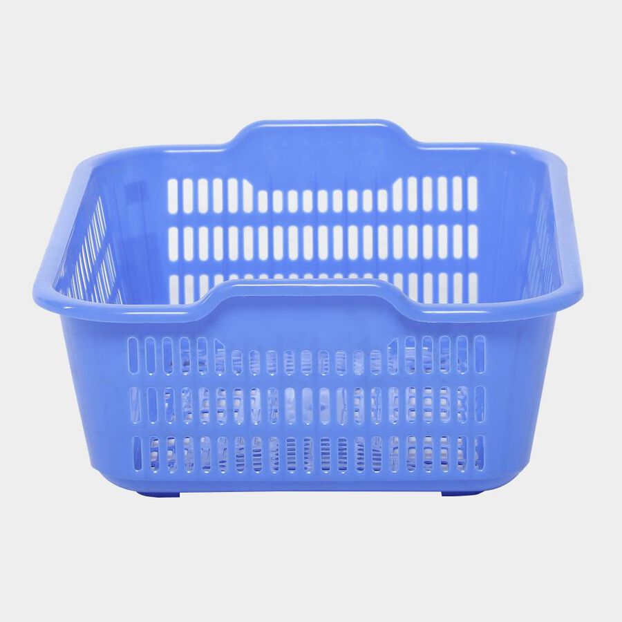 Blue Plastic Basket, , large