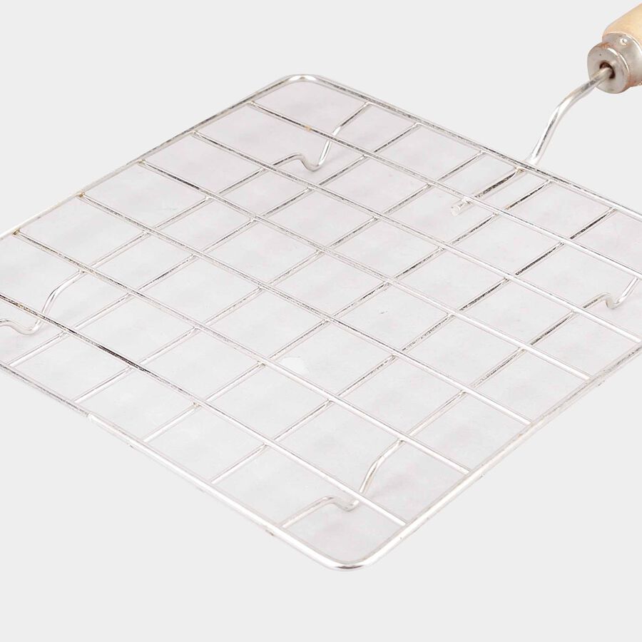 Stainless Steel Wire Roaster With Wooden Handle, , large image number null