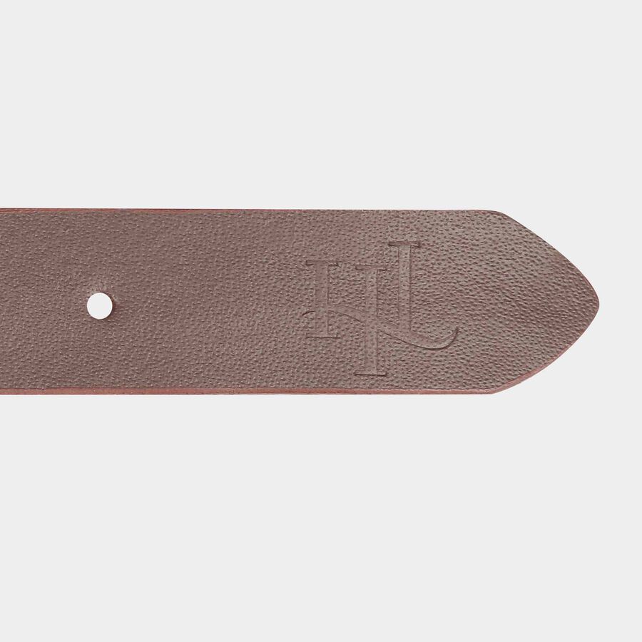 Men's Brown Leather Casual Belt, , large image number null