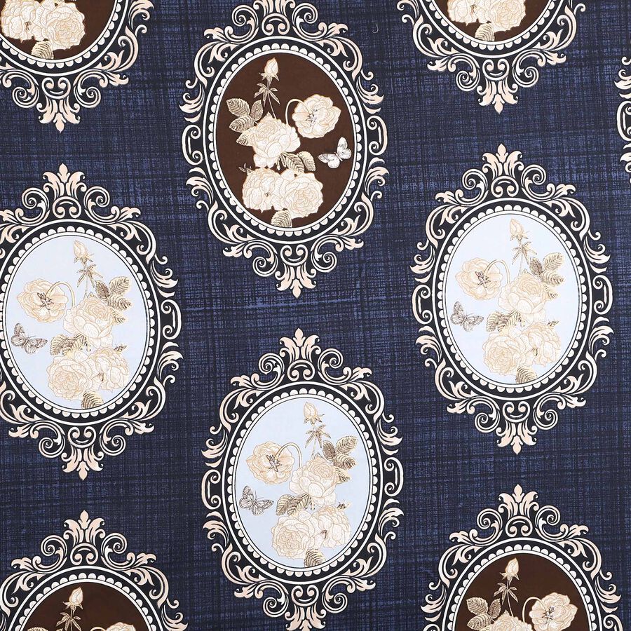 Dark Blue Microfiber Single Bedsheet, , large image number null