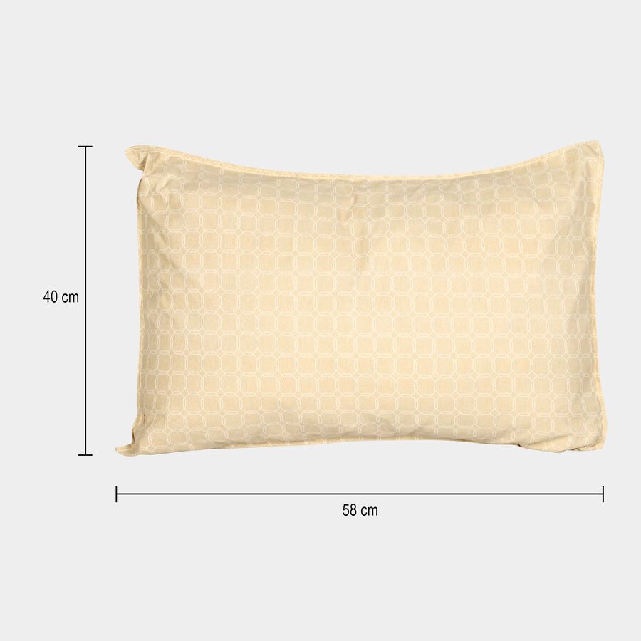Beige Cotton Pillow Cover, , large
