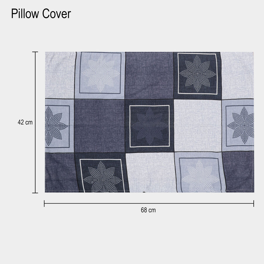 120 GSM Blue Microfiber Double Bedsheet, , large image number null