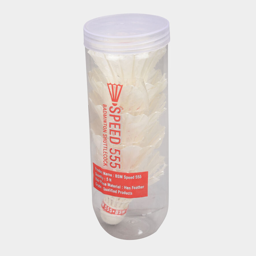 Feather Shuttlecock 5 Pcs Jar Pack, , large image number null