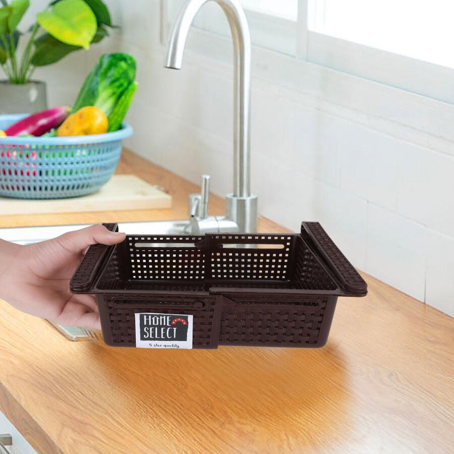 Brown Plastic Basket, , large image number null