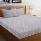 120 GSM Blue Polycotton Double Bedsheet, , small image number null