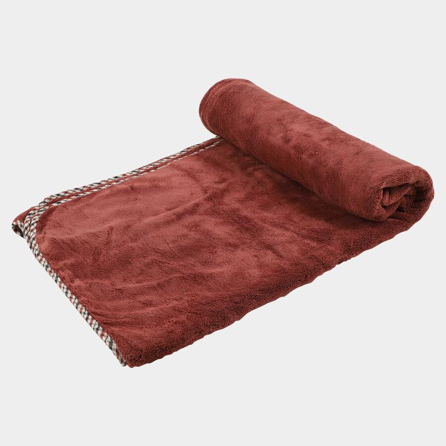 Maroon Polymide Bath Towel, , large