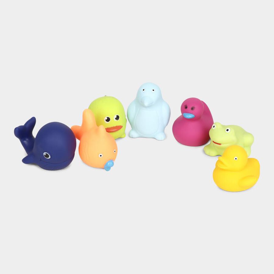 Aquatic Animals Pvc Squeezee Set of 7, , large image number null