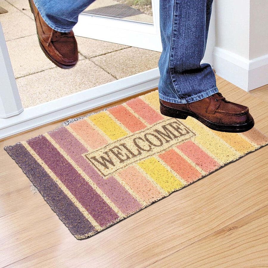 Anti-Skid Multicolour Polypropylene Door Mat, , large image number null