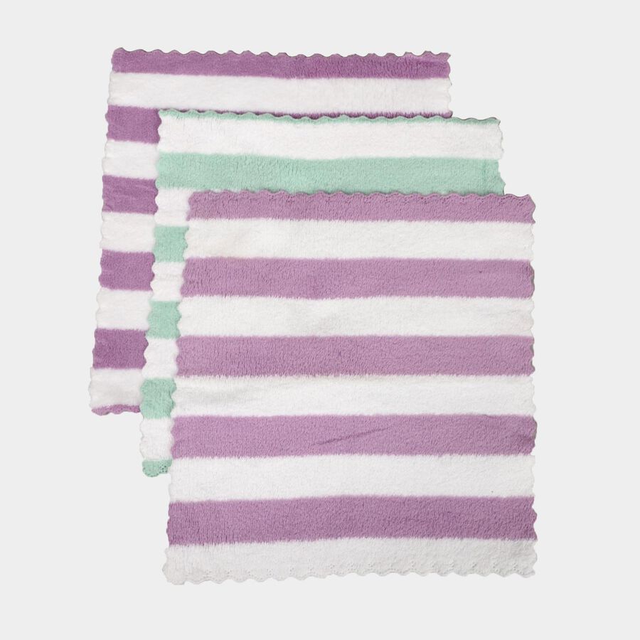 240 GSM Purple | Green Microfiber Face Towel, , large image number null