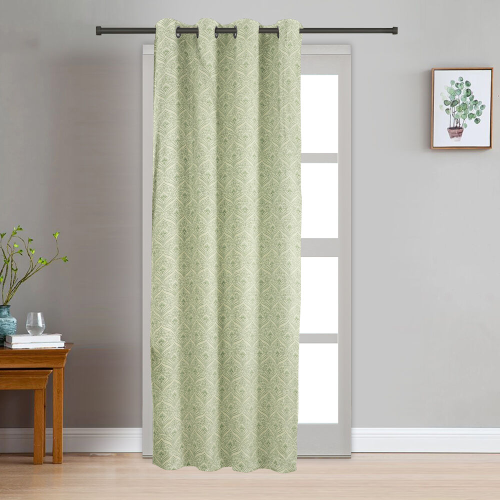 Home Beautiful                         7ft. Light Green Polyester Curtain