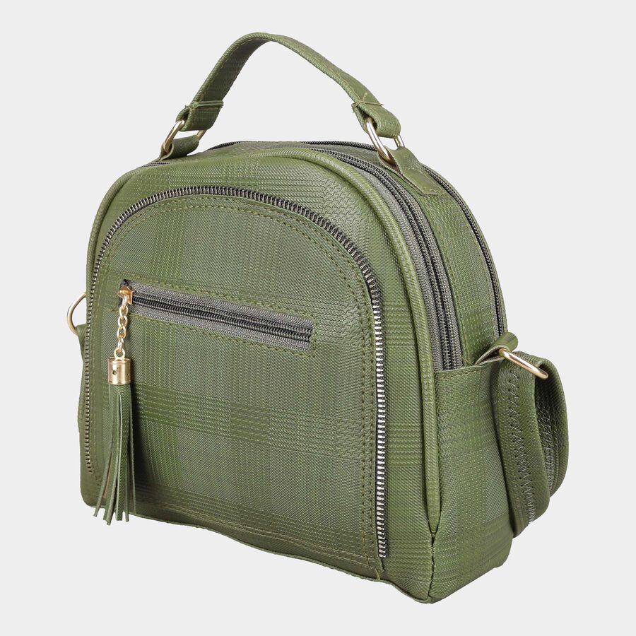Women's Polyurethane Zipper Handbag, , large image number null