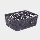 Dark Grey Plastic Basket, Set of 3, , small image number null