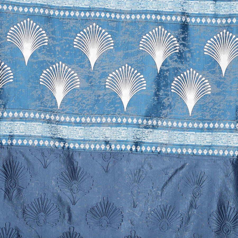 7ft. Dark Blue Polyester Curtain, , large image number null