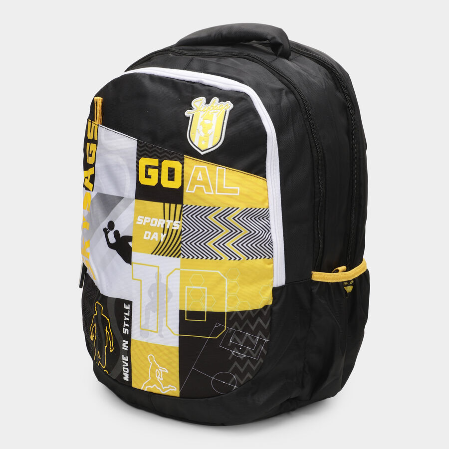 Black Fabric Backpack, , large