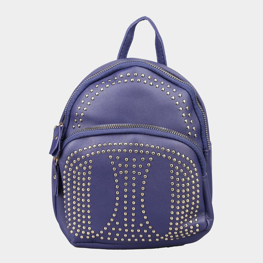 Kid's Blue Polyurethane Bag, , large image number null