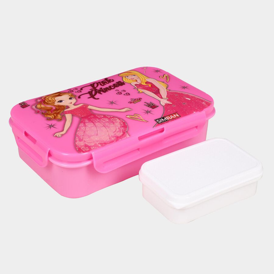 Plastic Lunch Box - 1 Big Container, 1 Bottle, 1 Small Container, , large image number null