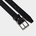 Men's Black PU Formal Belt , , small