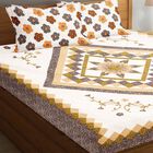 125 GSM Multicolour  Microfiber Double Bedsheet, , small image number null