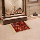 Maroon Polyester Pooja Mat , , small