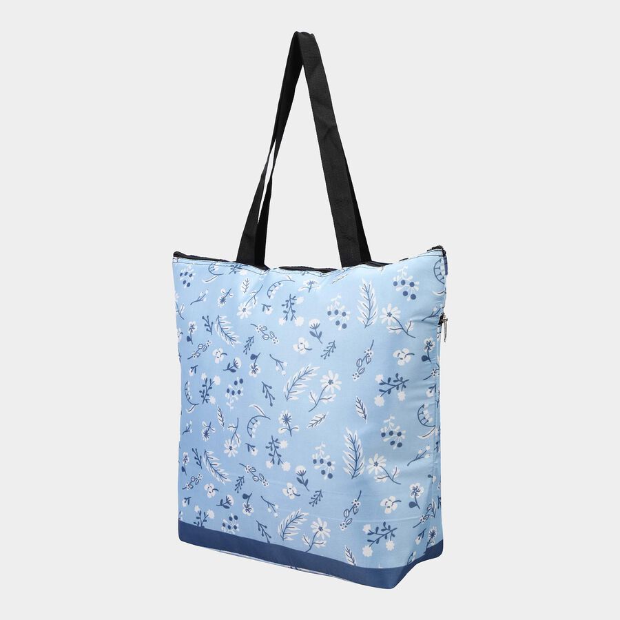 Women's Blue Fabric Tote Bag, , large image number null