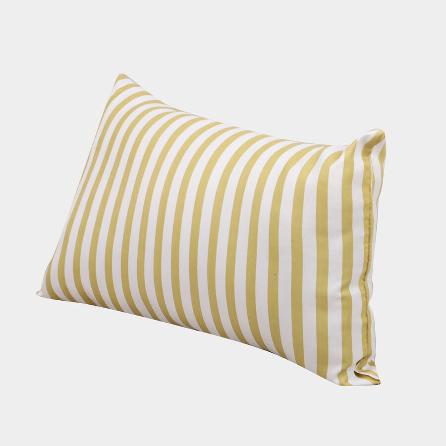 Yellow Striped Pillow, , large