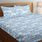 135 GSM Microfiber King Double Bedsheet with Pillow Covers, , small image number null