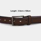 Men's Brown Pu Formal Belt, , large image number null