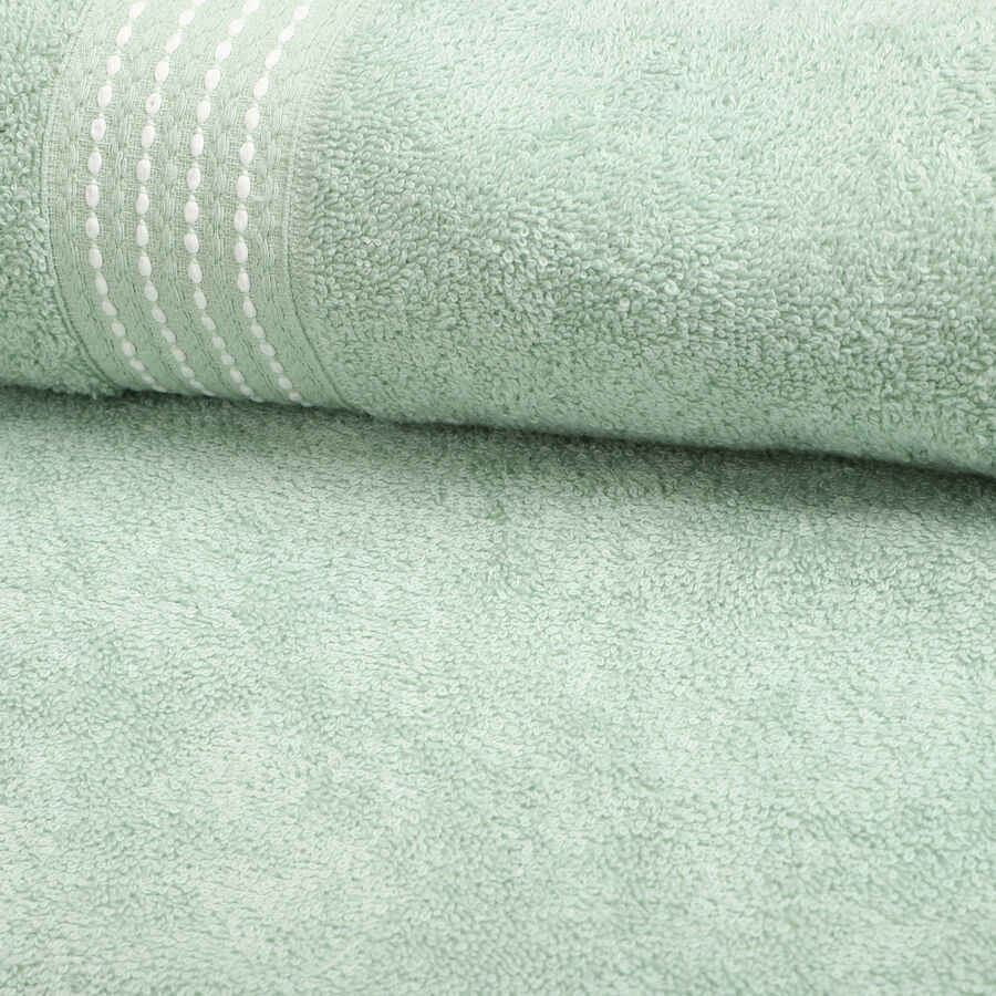 370 GSM Green Cotton Bath Towel, , large