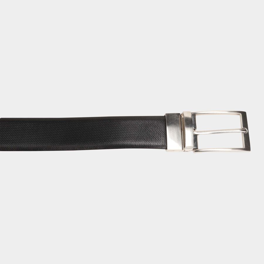 Men's Black Leather Formal Belt, , large image number null