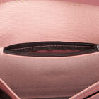 Women's Pink Polyurethane Hand Pouch, , small image number null