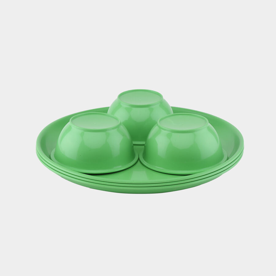 Plastic Plate & Bowls - 6 Pcs., , large image number null