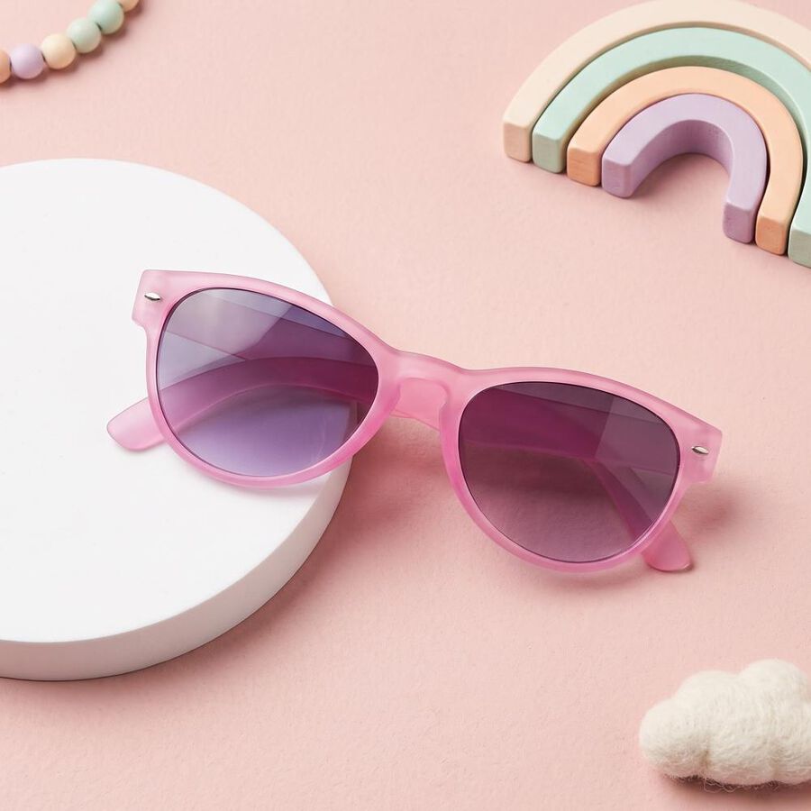 Kid'S Pink Plastic Kids Sunglass, , large
