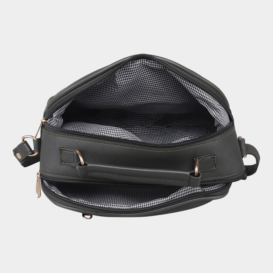 Women's Polyurethane Zipper Handbag, , large image number null
