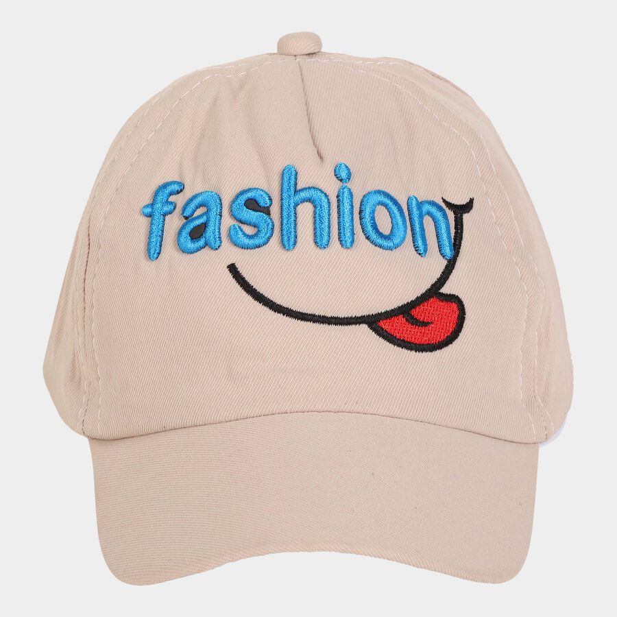 Kids' Black Canvas Cap, , large image number null