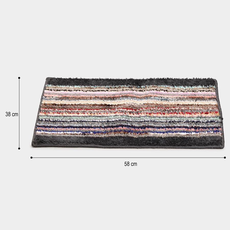 Grey Polyester Door Mat, , large