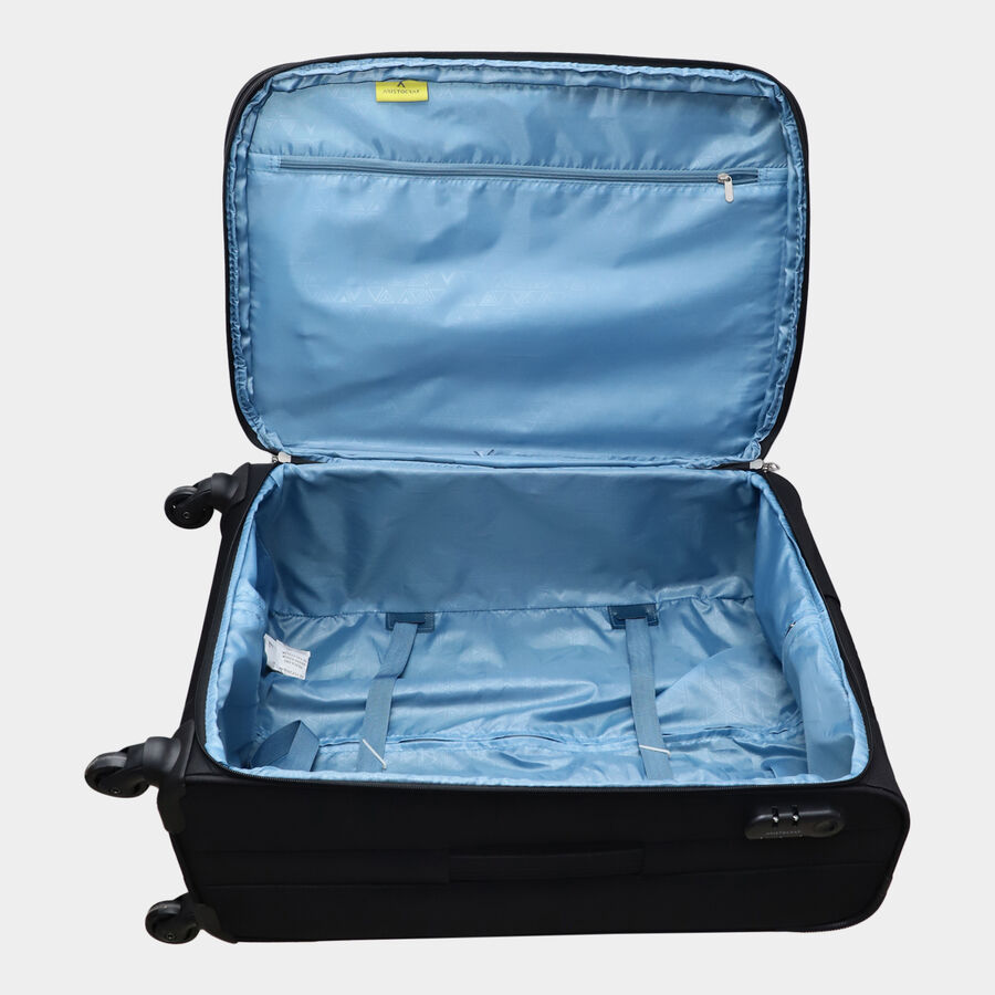4-Wheel Polyester Soft Case Trolley, Medium, , large image number null