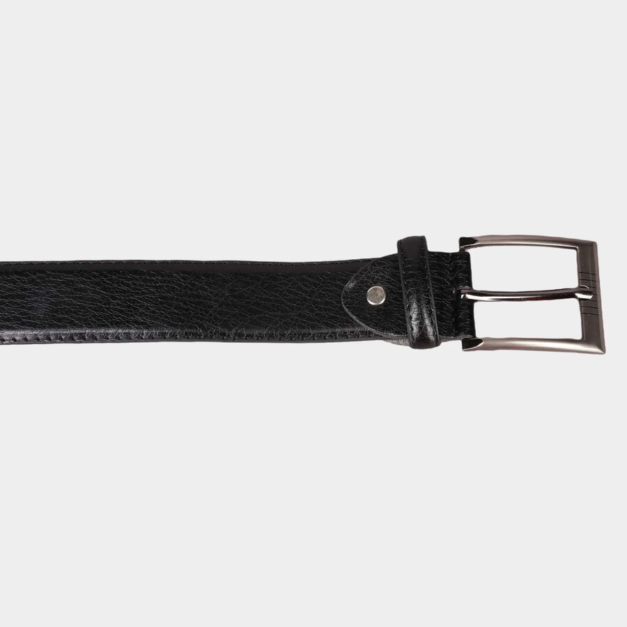 Men's Black Polyurethane Casual Belt, , large image number null