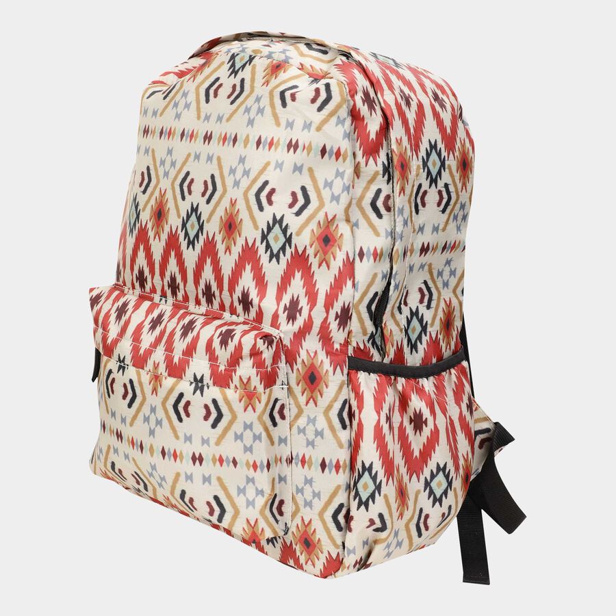 Women's Printed Fabric Backpack, , large image number null
