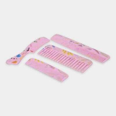 Pink Hair Comb Set of 6