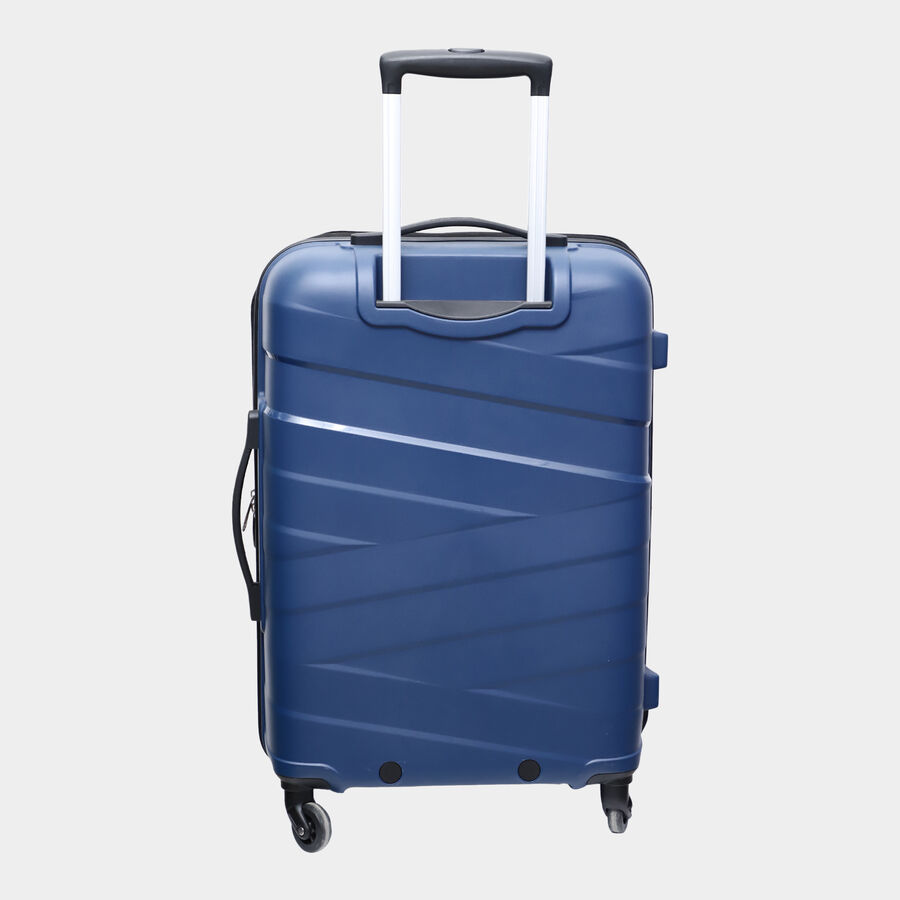 4-Wheel Blue PVC Matee Hard Case Trolley, Medium, , large image number null