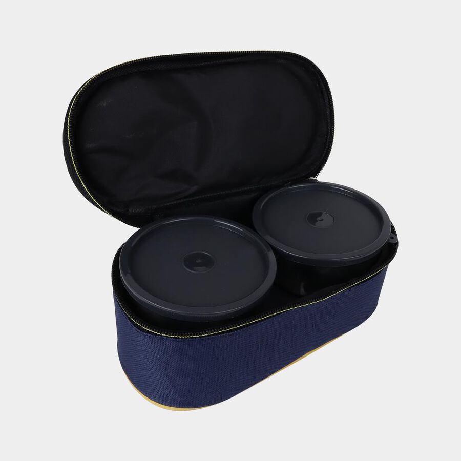 Steel Lunch Box, 3 Containers And 1 Bag, , large image number null