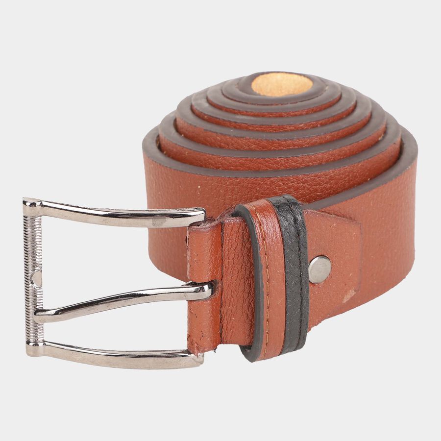 Men's Polyurethane Casual Belt, Size 36, Textured, , large image number null