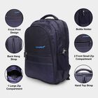Dark Blue Polyester Backpack with Laptop Compartment, , large image number null