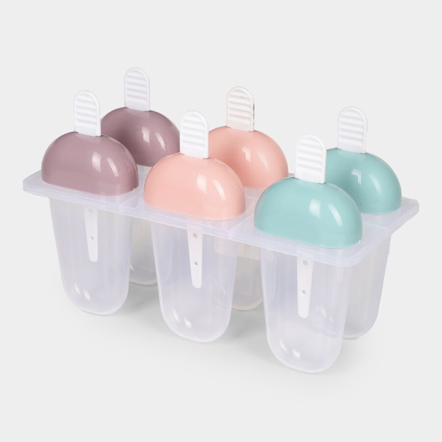Plastic 6 Moulds Kulfi Maker, , large image number null